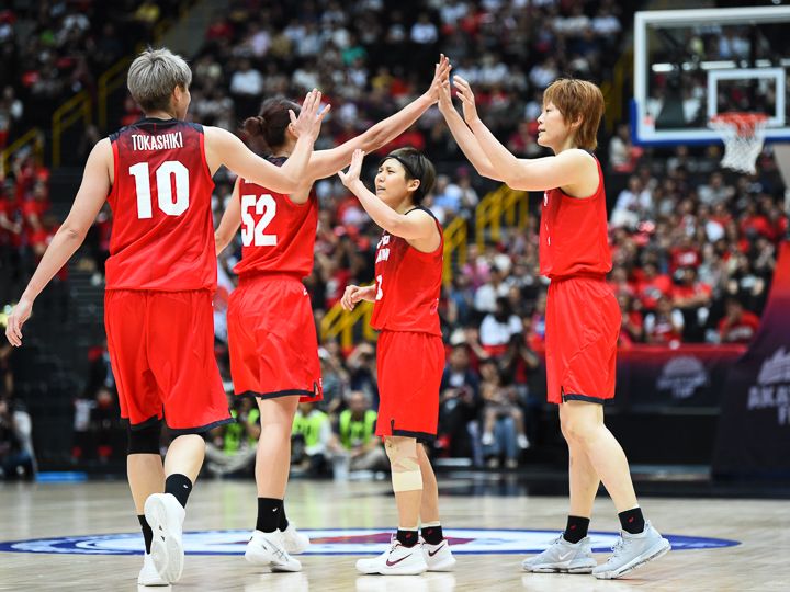 復帰の渡嘉敷来夢が本領発揮、パッシングバスケットが機能した女子日本代表が快勝
