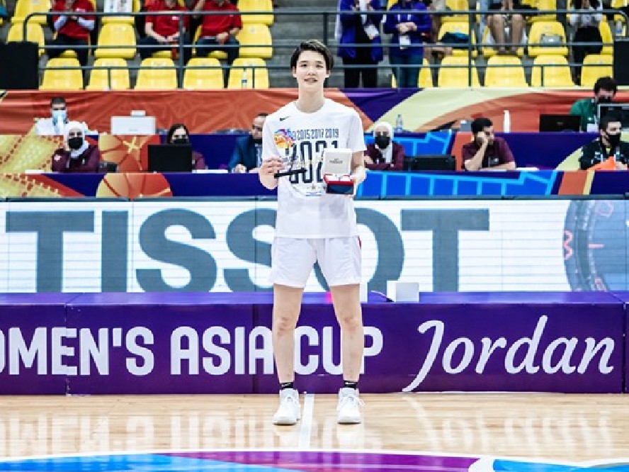 アジアカップMVPを受賞した日本代表の赤穂ひまわり「チームバスケで取れたMVPなので、みんなに感謝しかない」