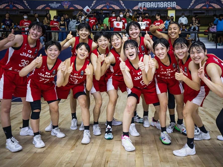 若きバスケ女子日本代表が『U18女子アジア選手権大会2022』で準決勝進出、さらに来年開催のU19ワールドカップ出場権を獲得！